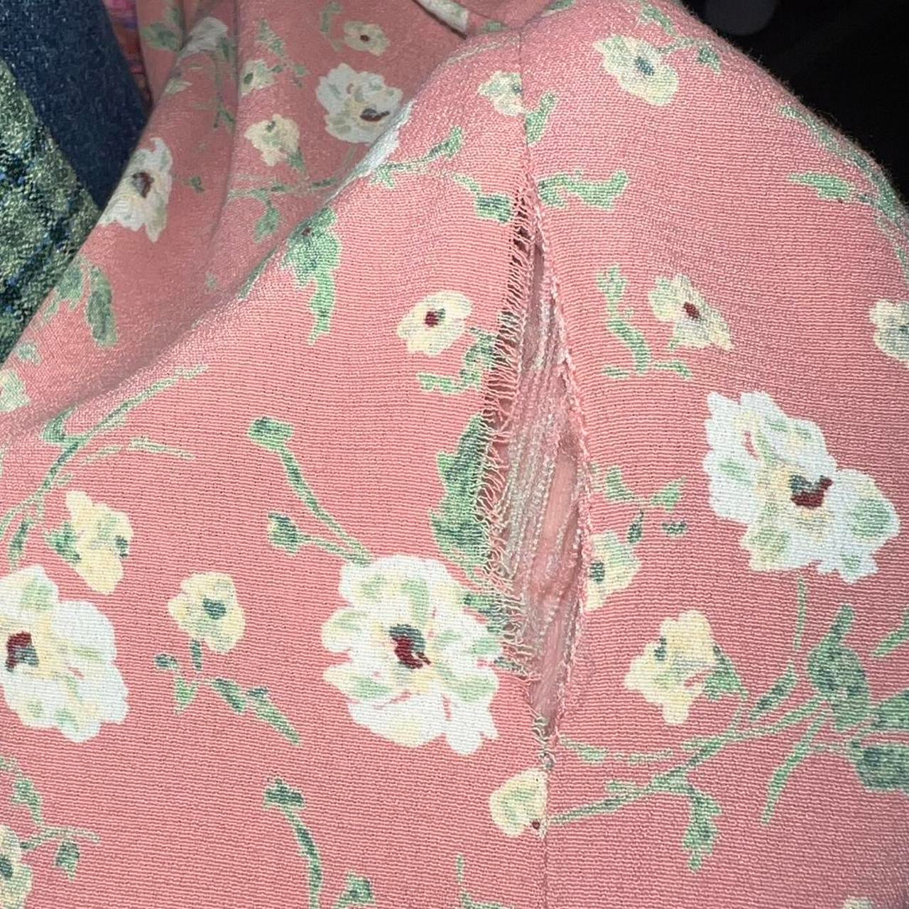 Peachy Floral Babydoll Dress