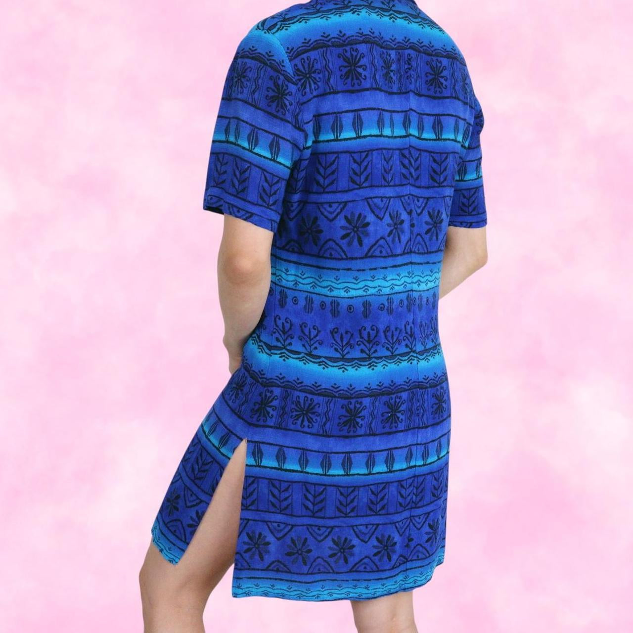 Tropical Button Down Mini Dress