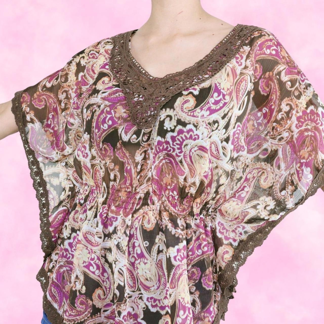 Boho Butterfly Flowy Top