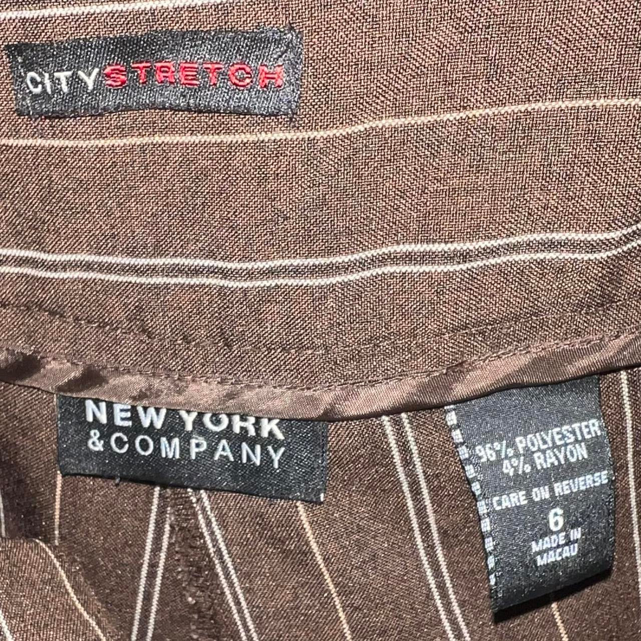 Brown Striped Trousers