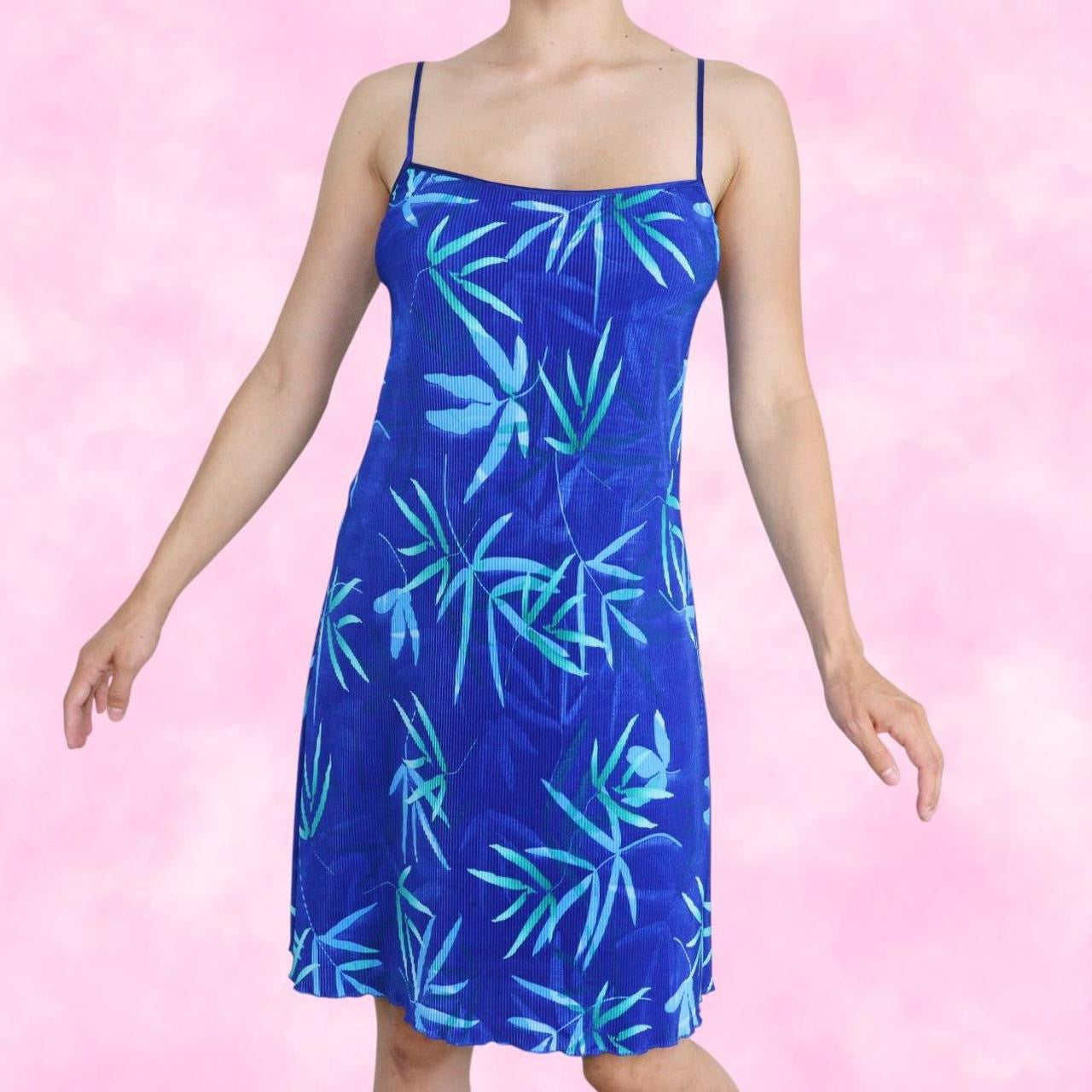 Blue Hawaiian Mini Dress