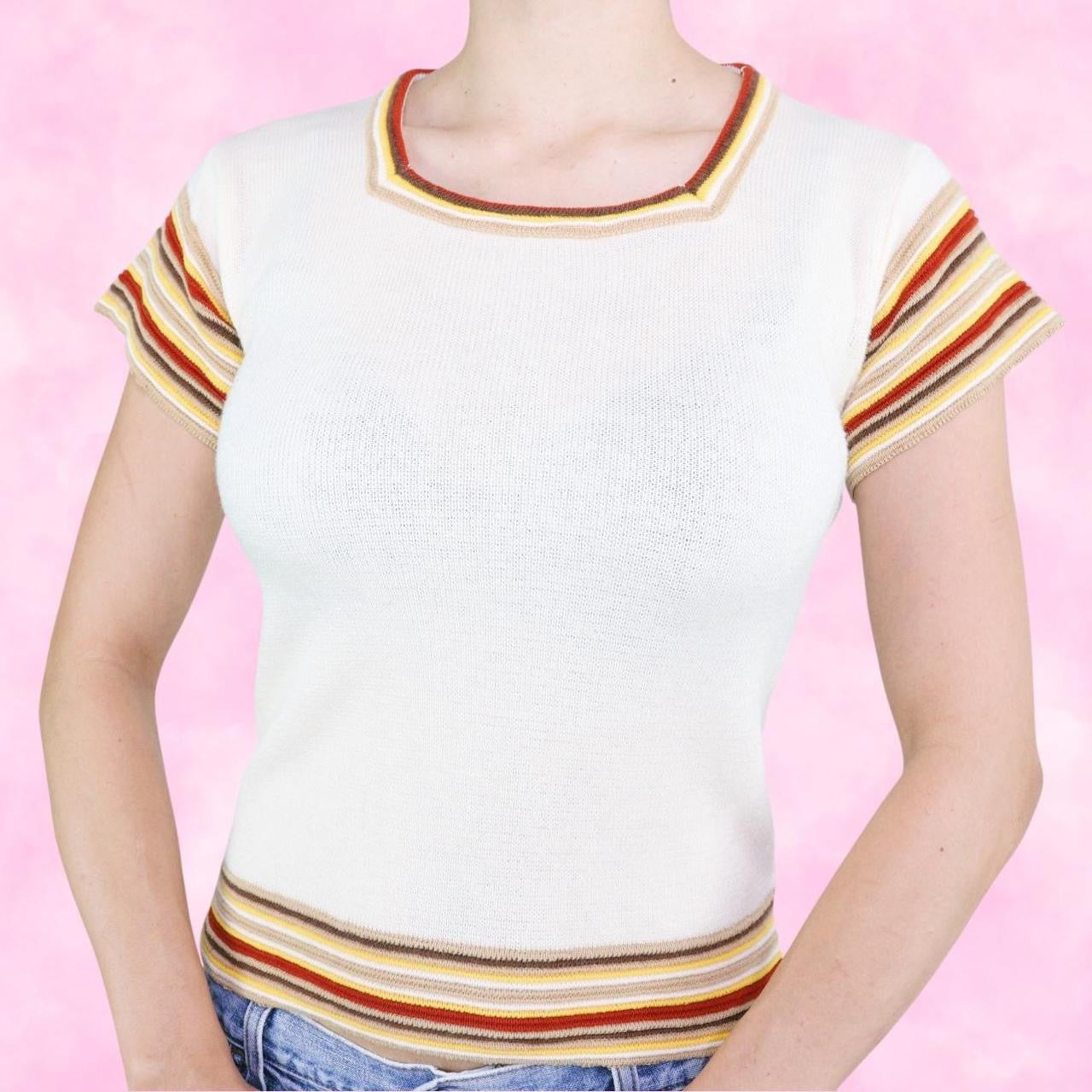 Knit Striped Baby Tee