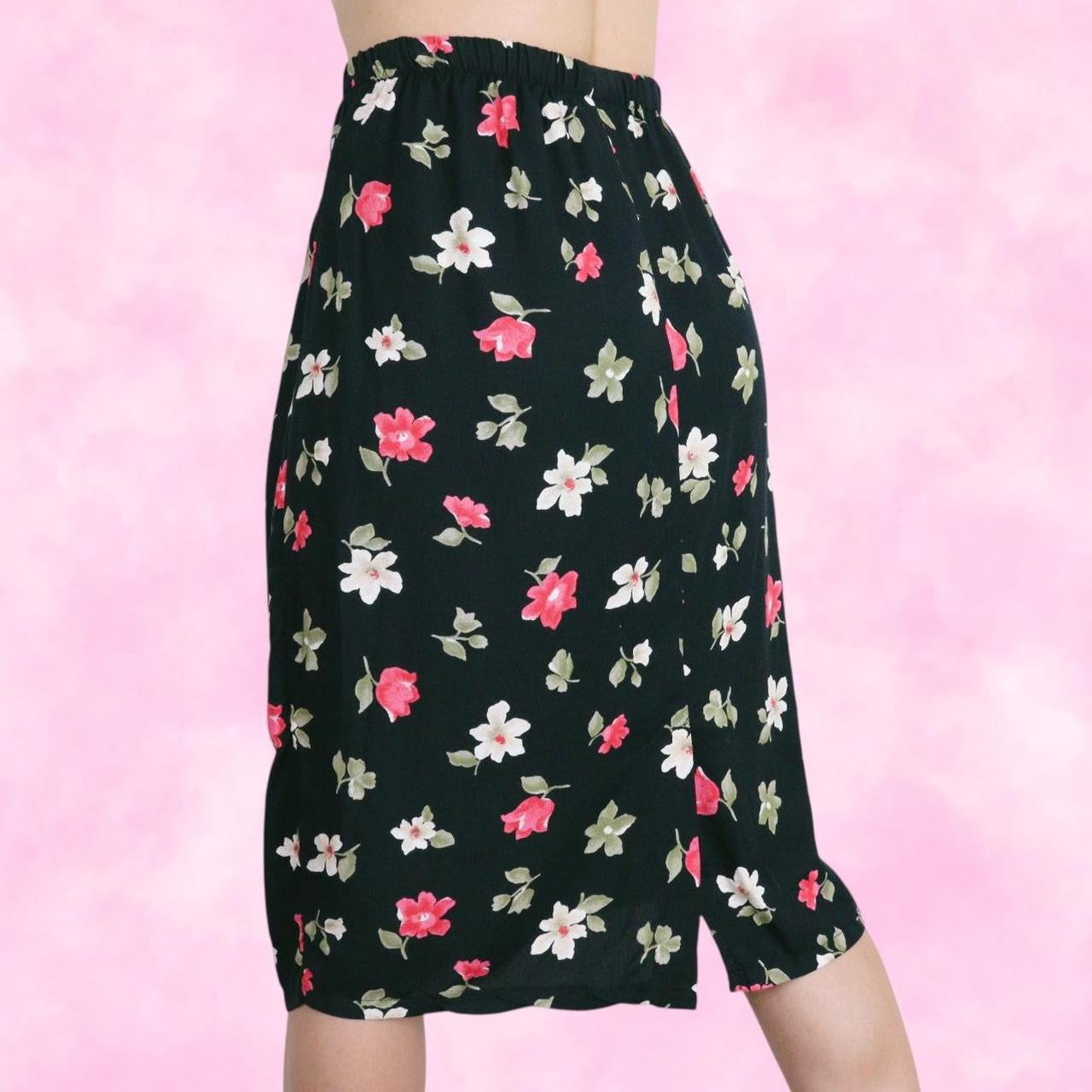 Ditzy Floral Midi Skirt