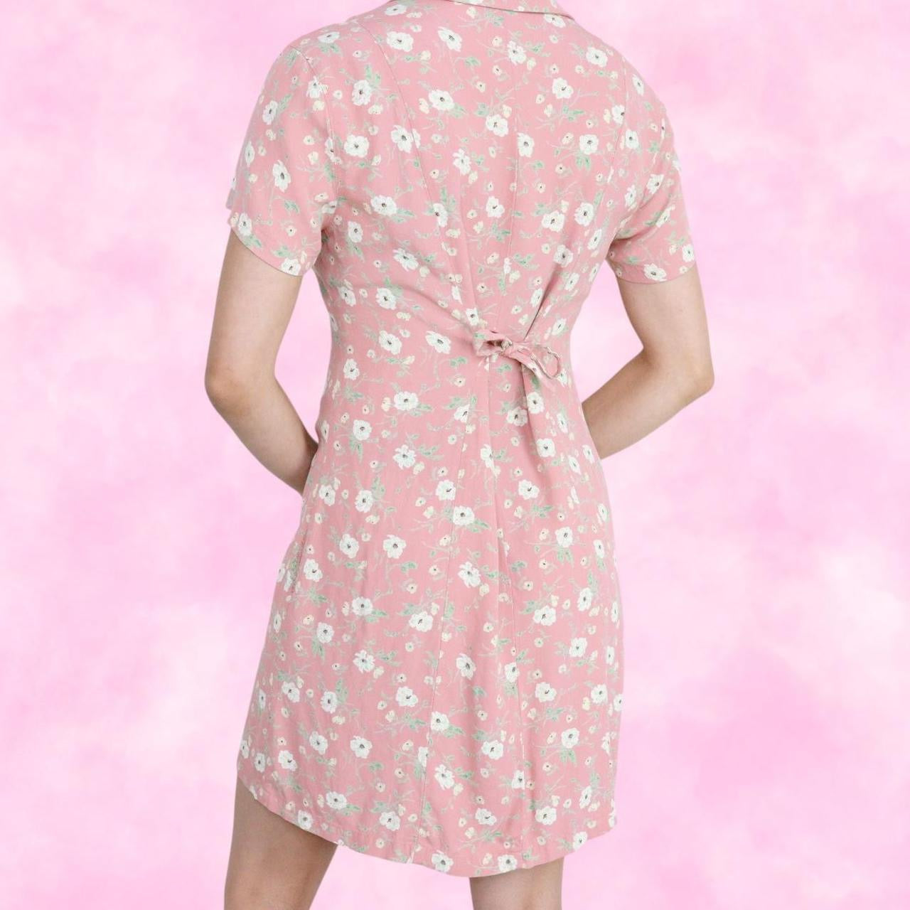Peachy Floral Babydoll Dress