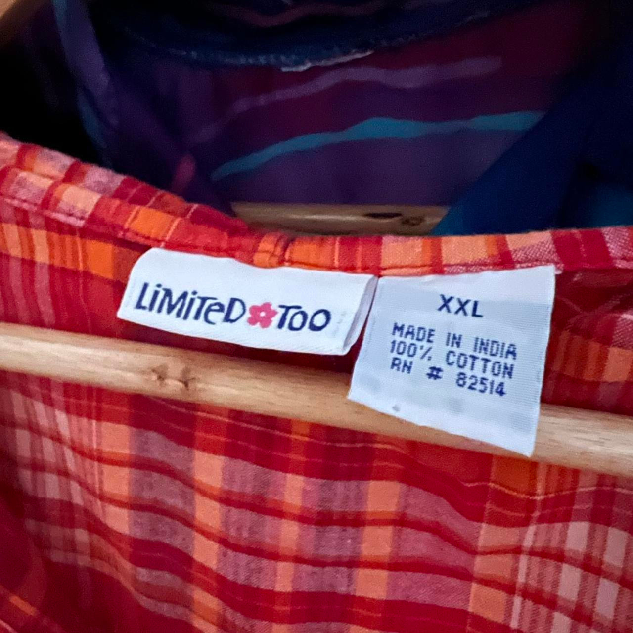 Orange/Red Plaid Velcro Vest