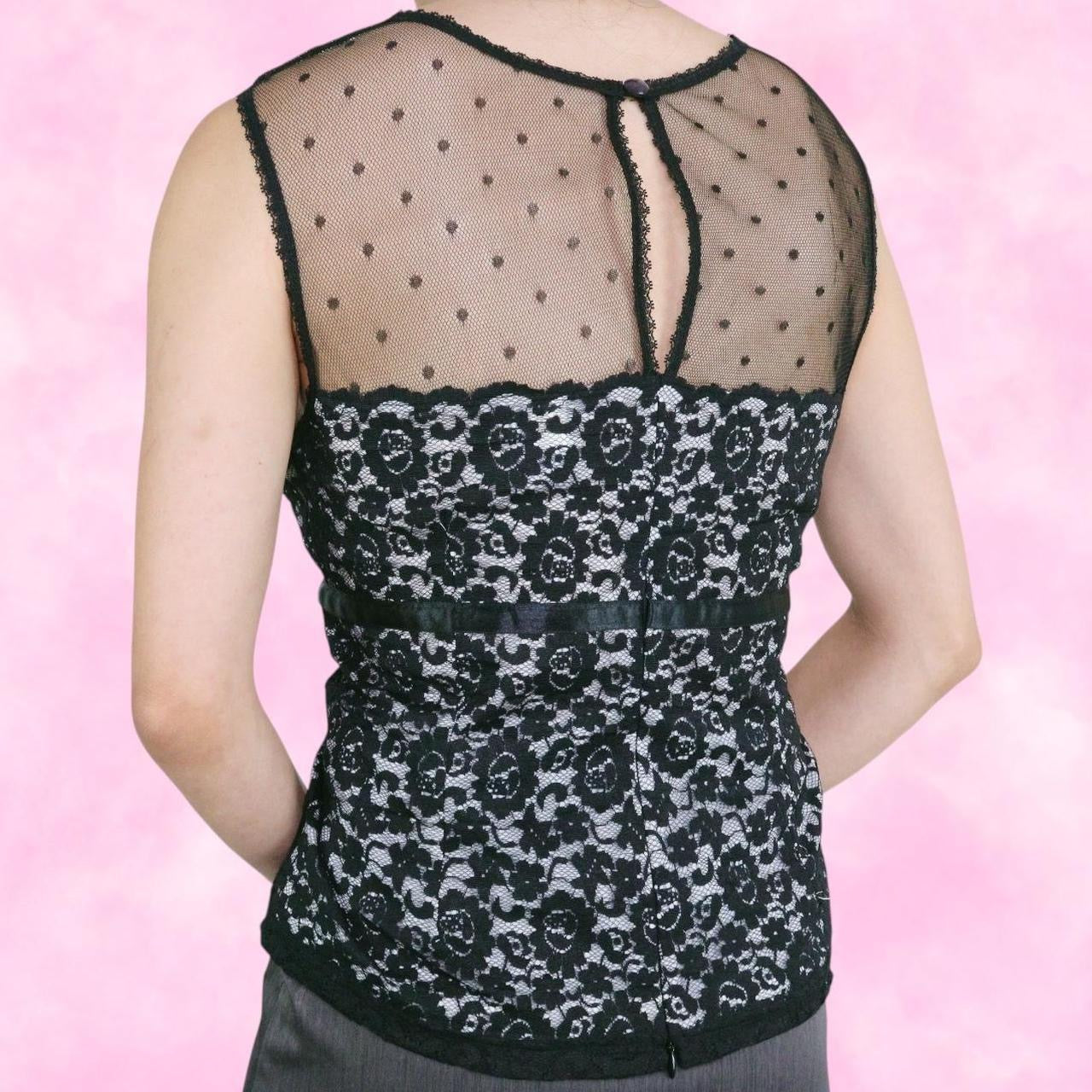 Black Lace Tank Top