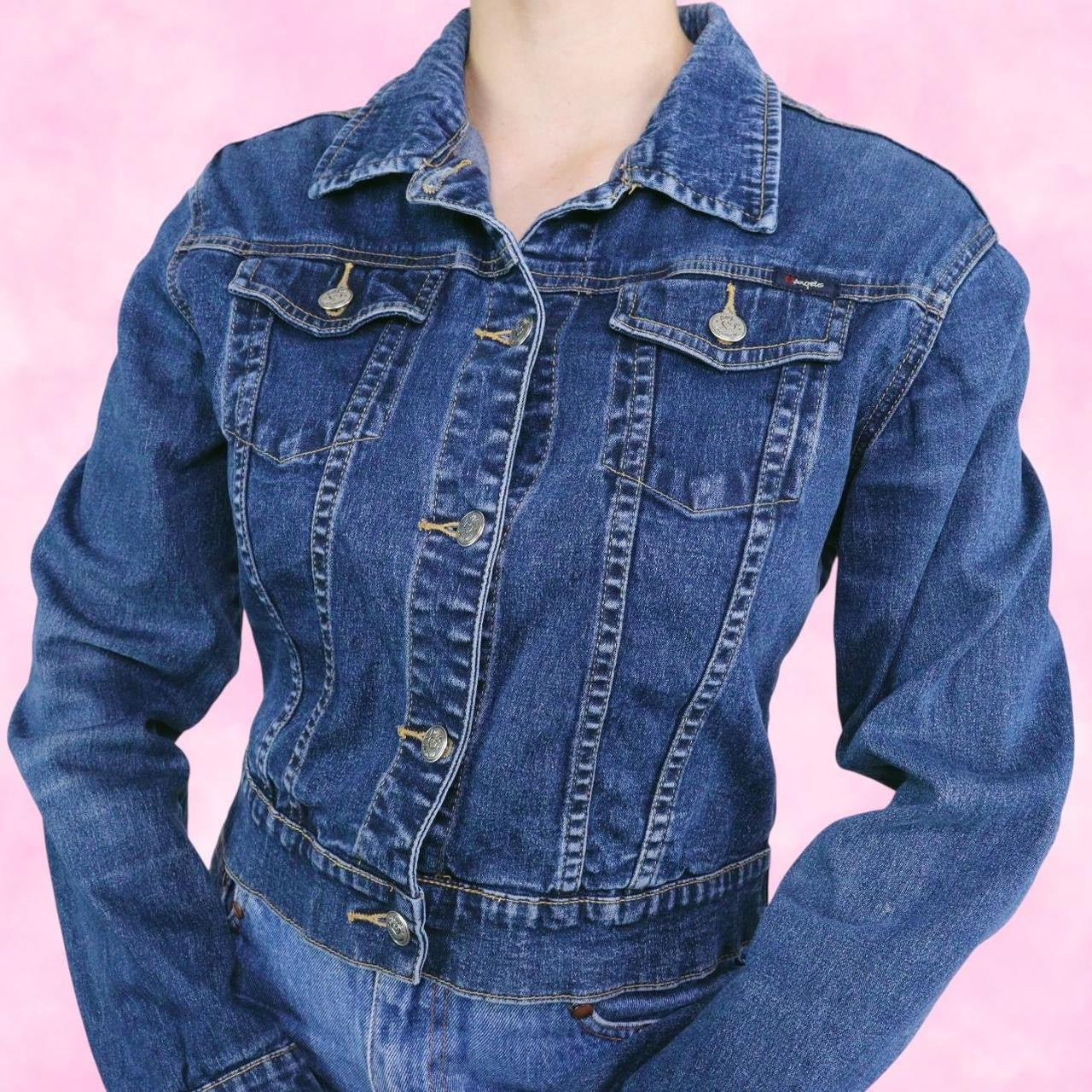 Dark Wash Square Cut Denim Jacket