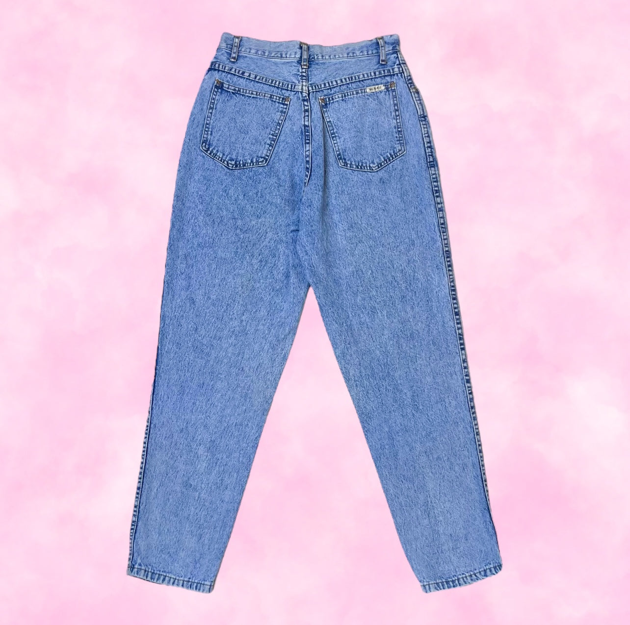 Light Acid Wash High Waisted Mom Jeans