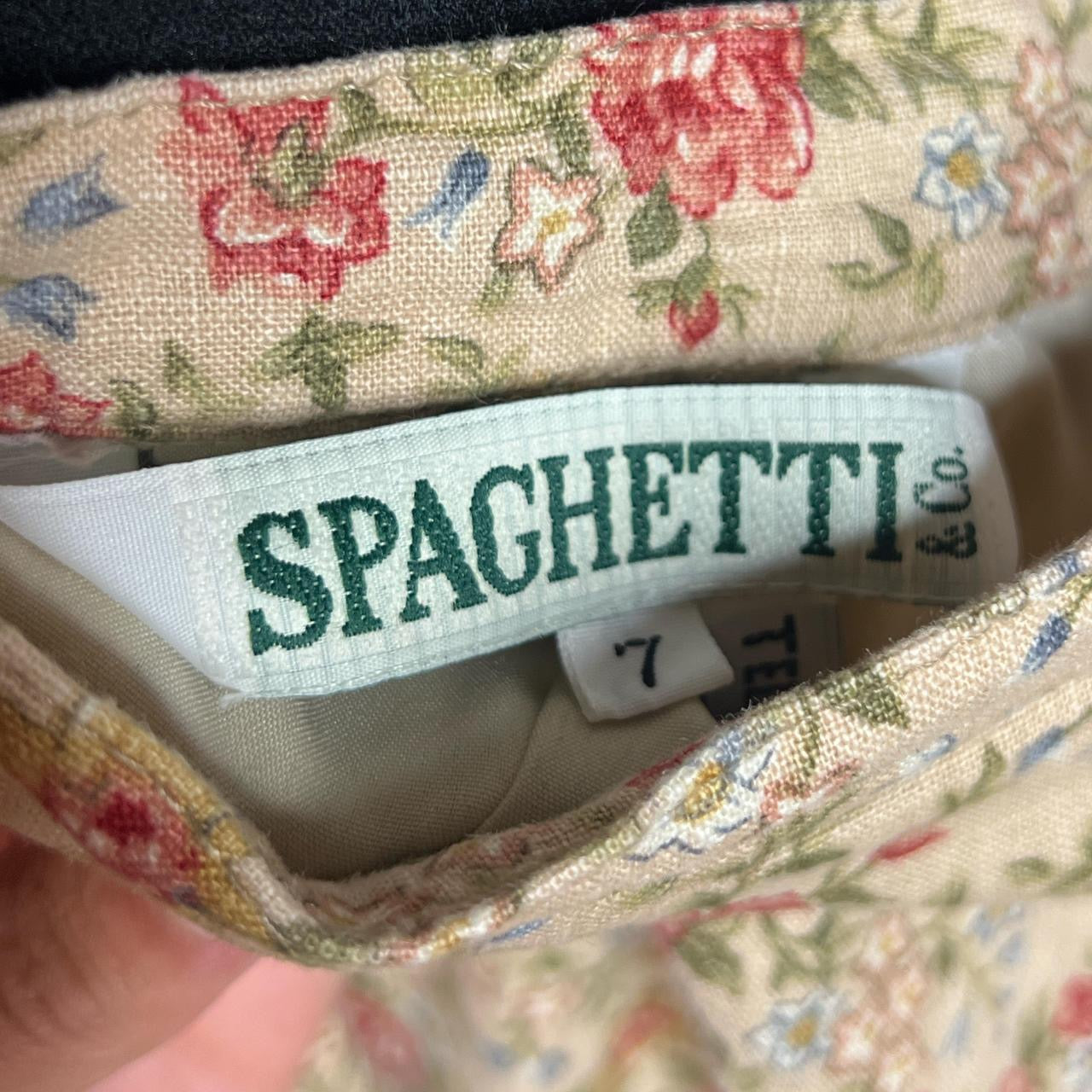 Granny Floral Beige A-Line Skirt