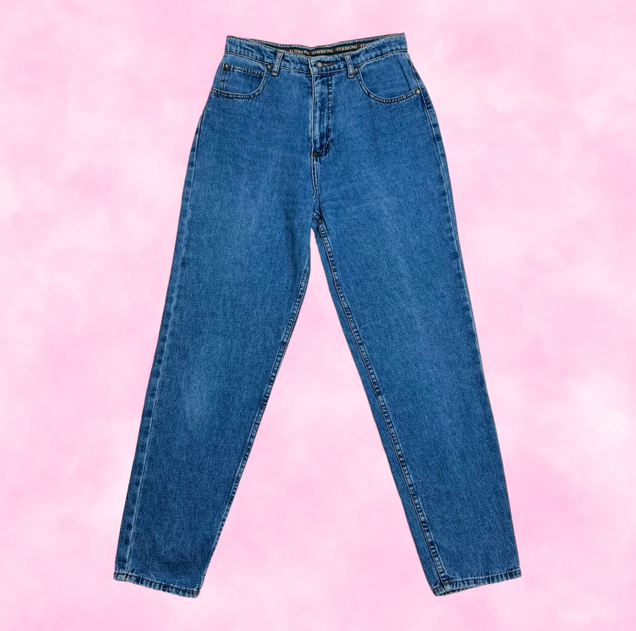 Medium Wash High Waisted Mom Jeans