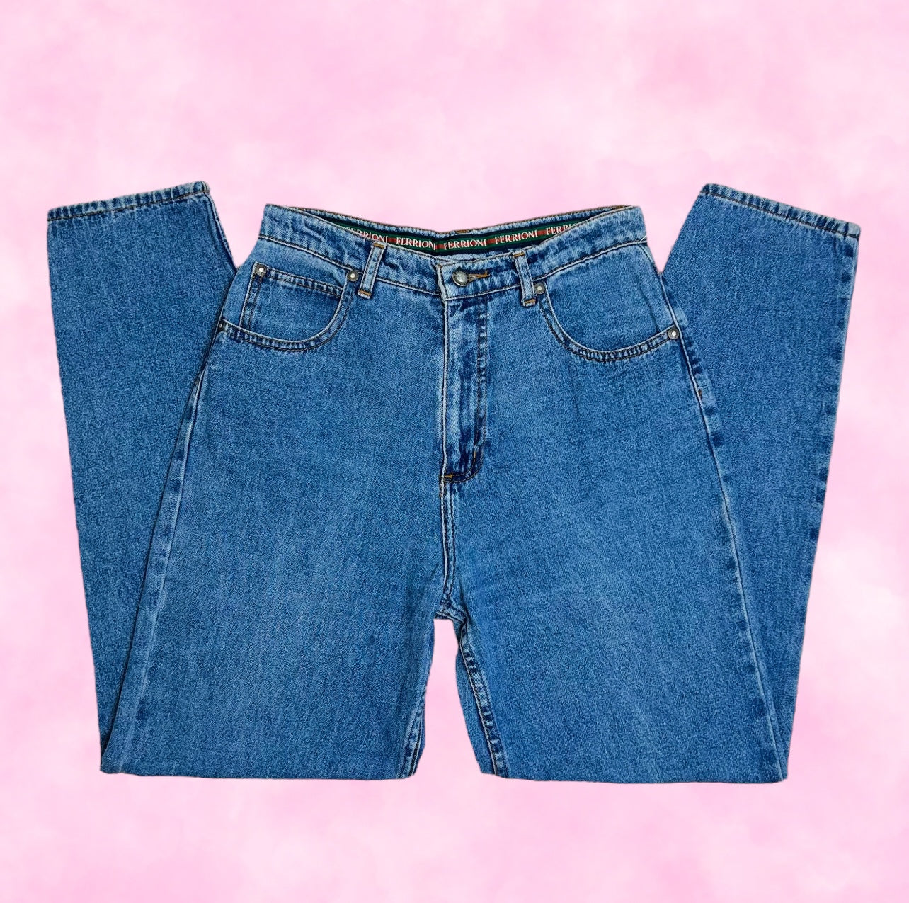 Medium Wash High Waisted Mom Jeans