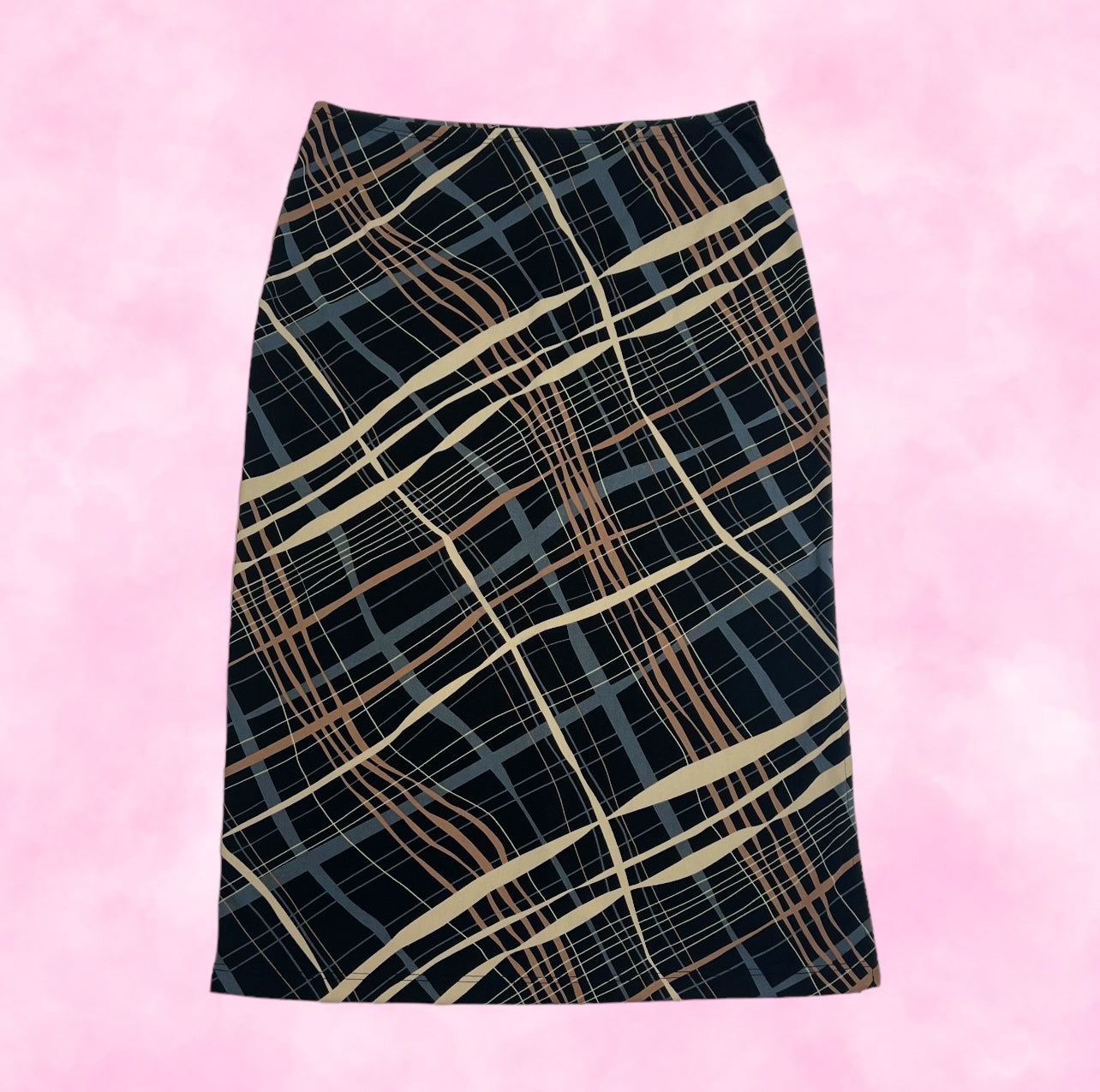 Classic Plaid Midi Skirt