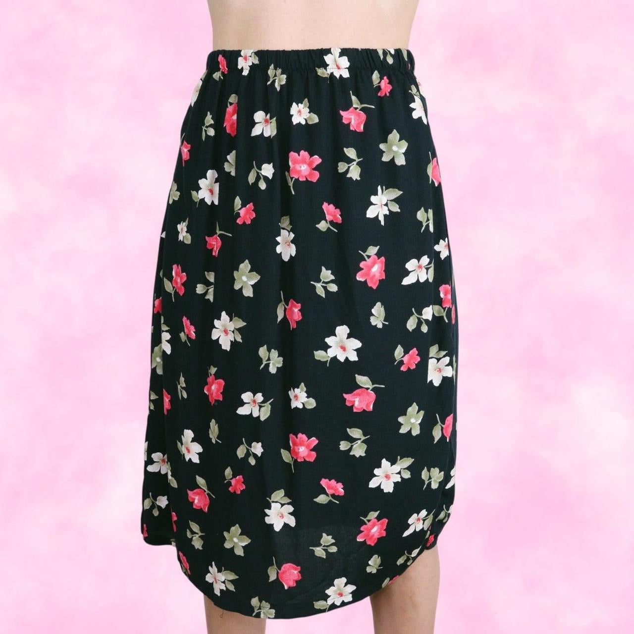Ditzy Floral Midi Skirt