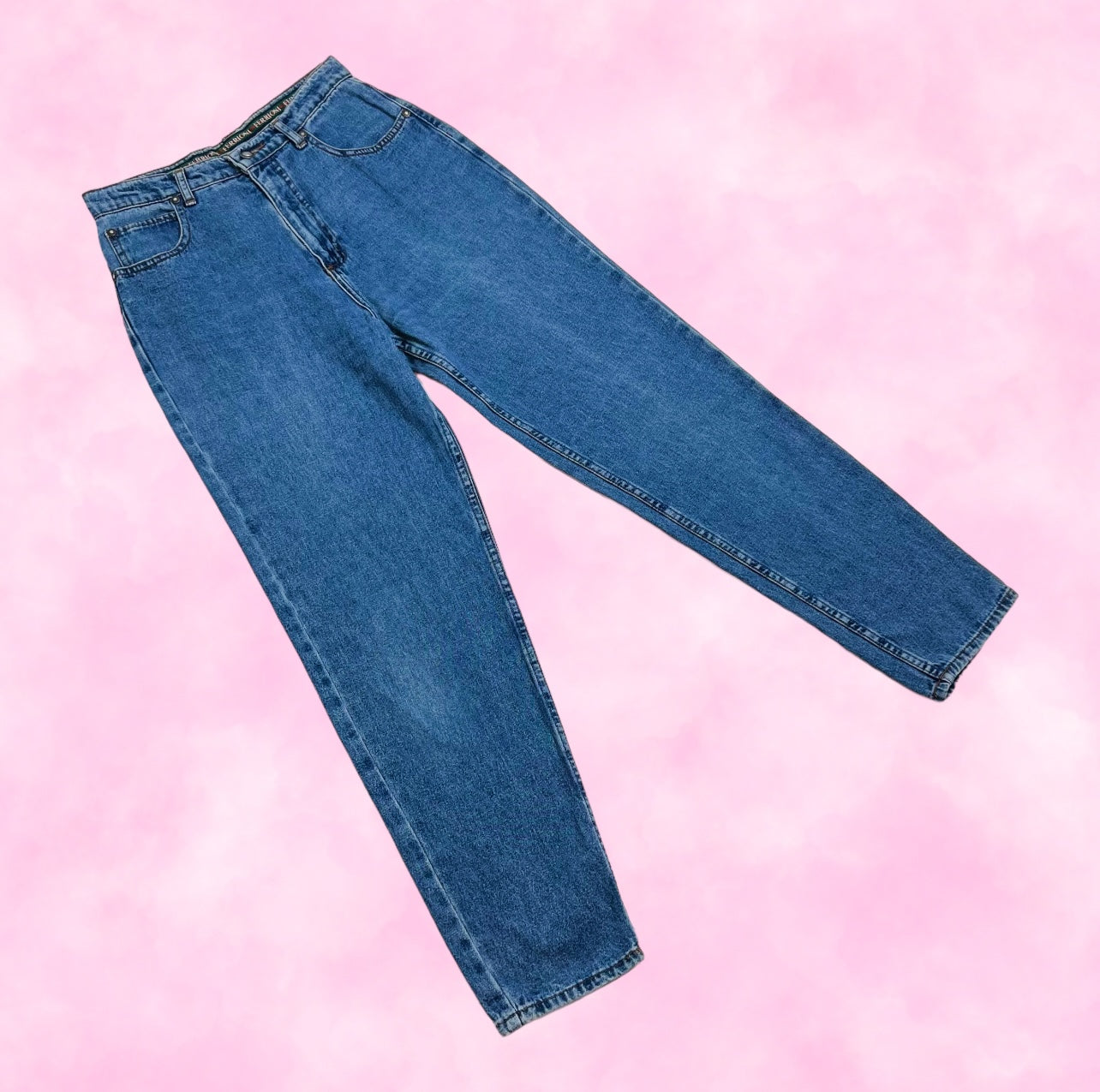 Medium Wash High Waisted Mom Jeans