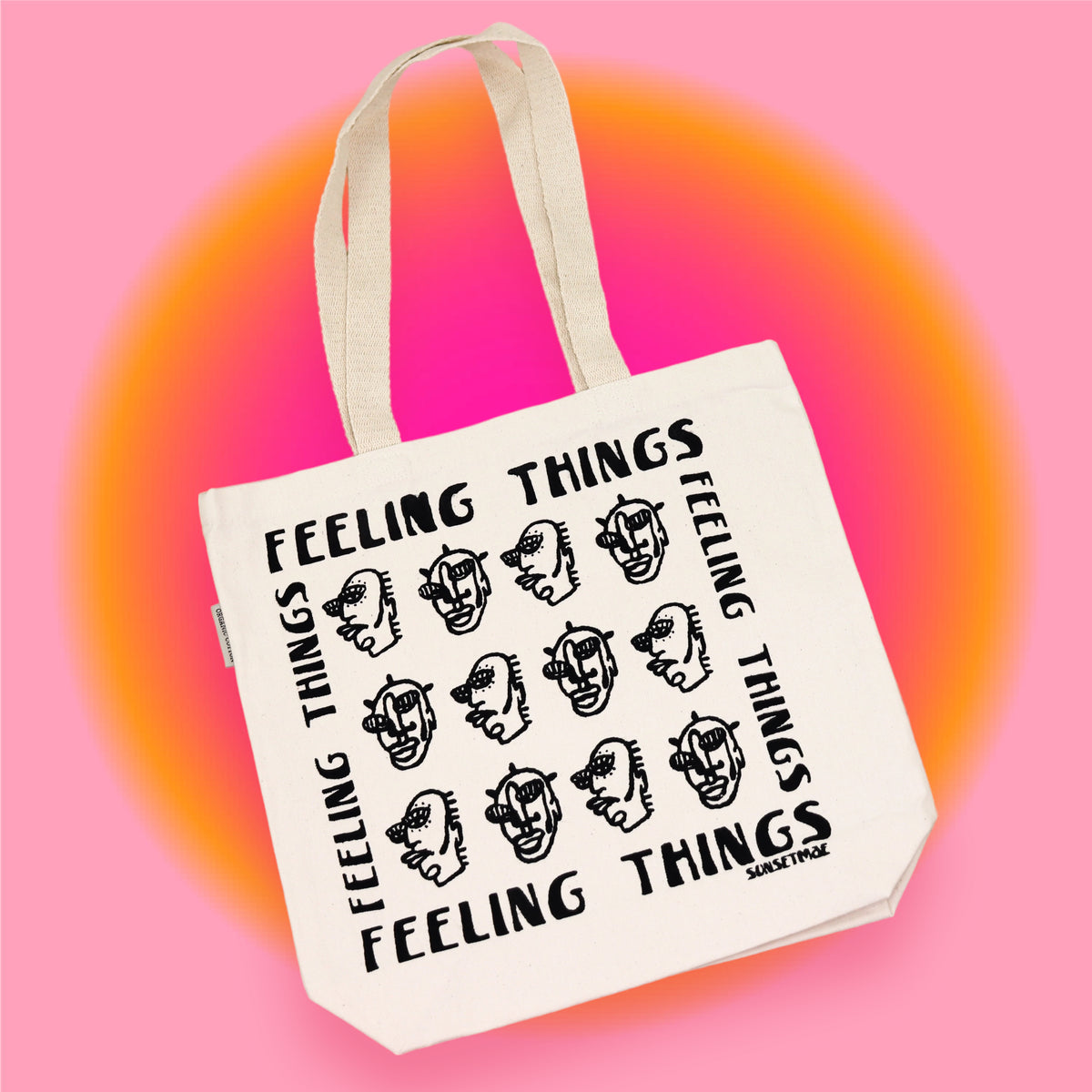 Custom Made "Feeling Things" Tote Bag