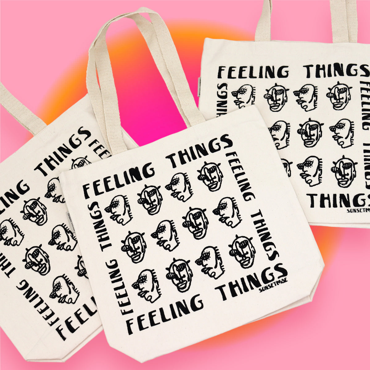 Custom Made "Feeling Things" Tote Bag