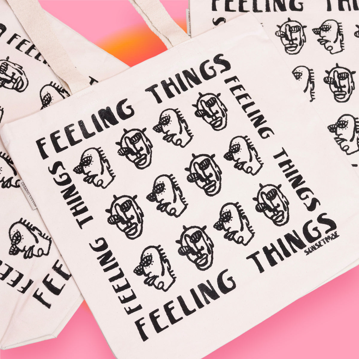 Custom Made "Feeling Things" Tote Bag