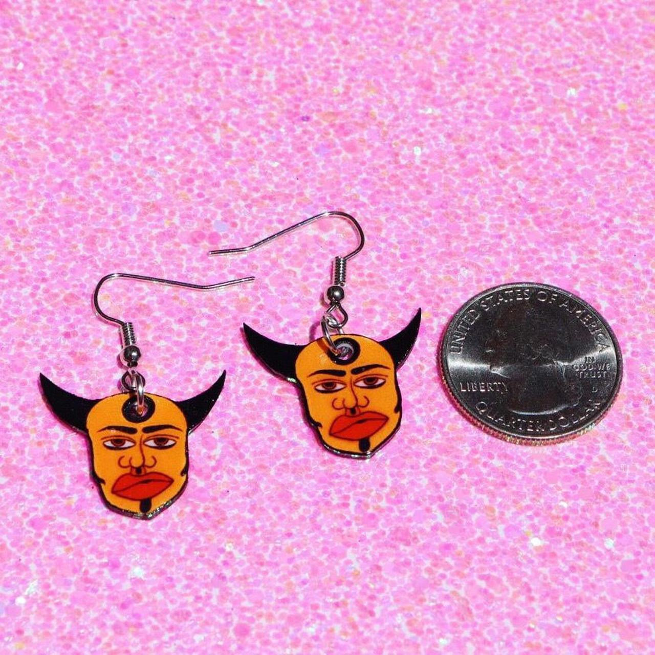 Bullseye Devil Earrings