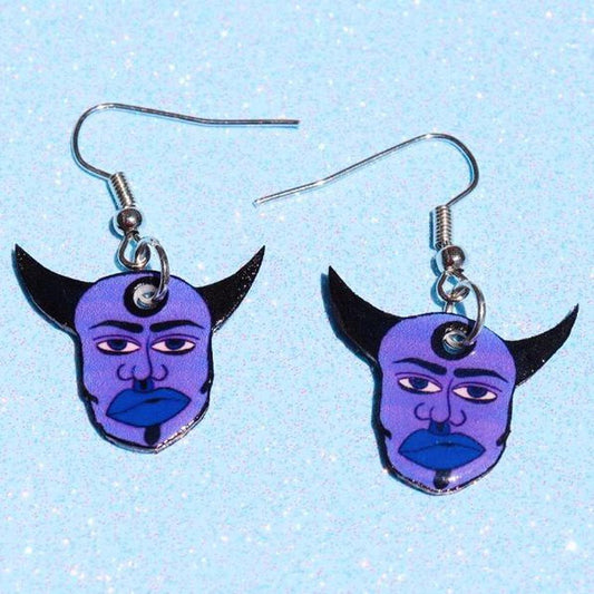 Bullseye Devil Earrings