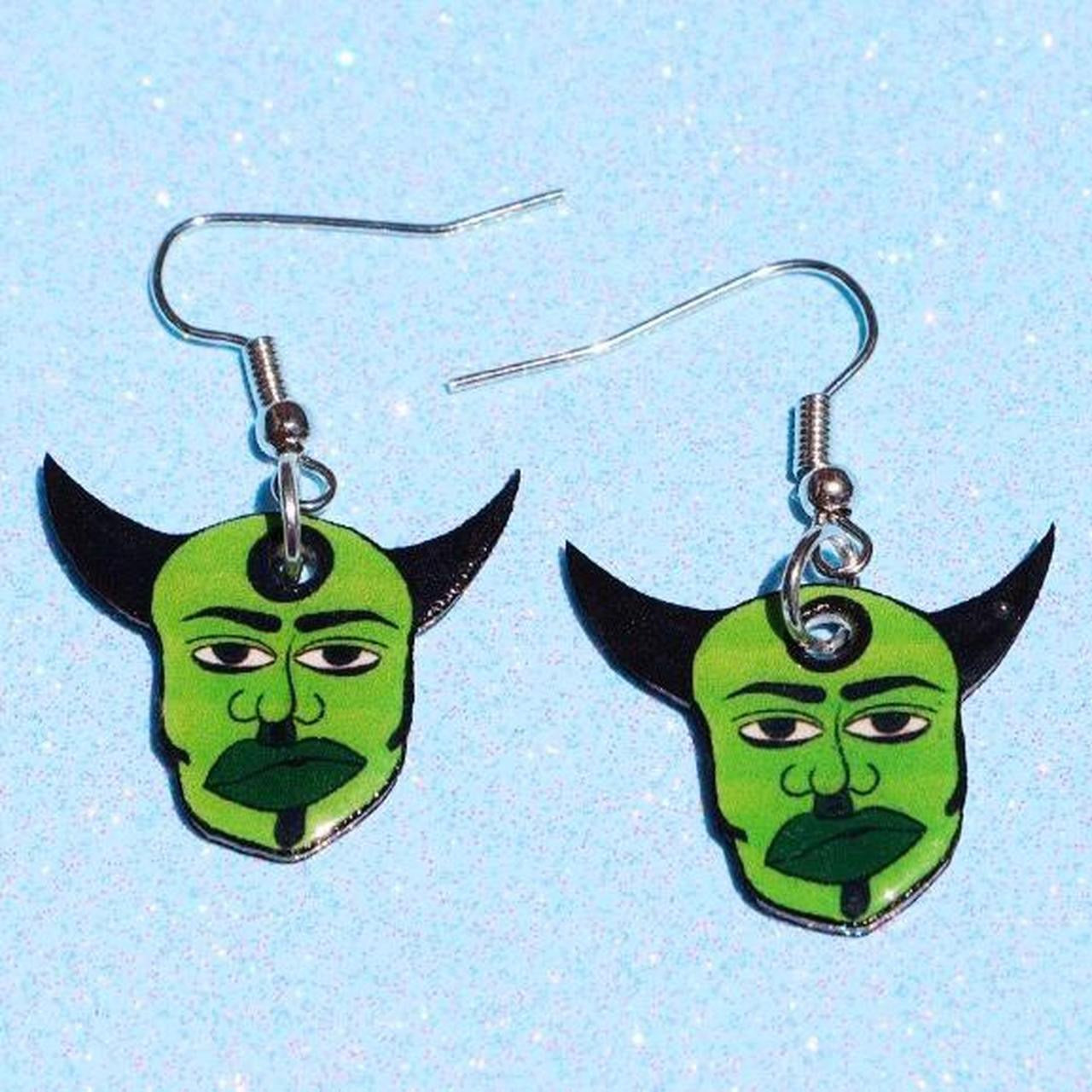 Bullseye Devil Earrings