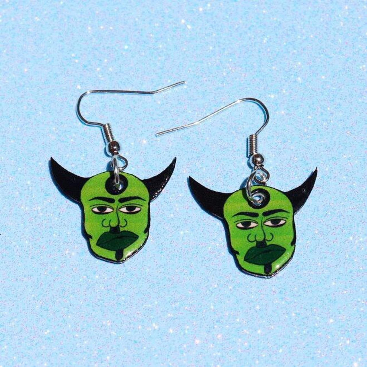 Bullseye Devil Earrings