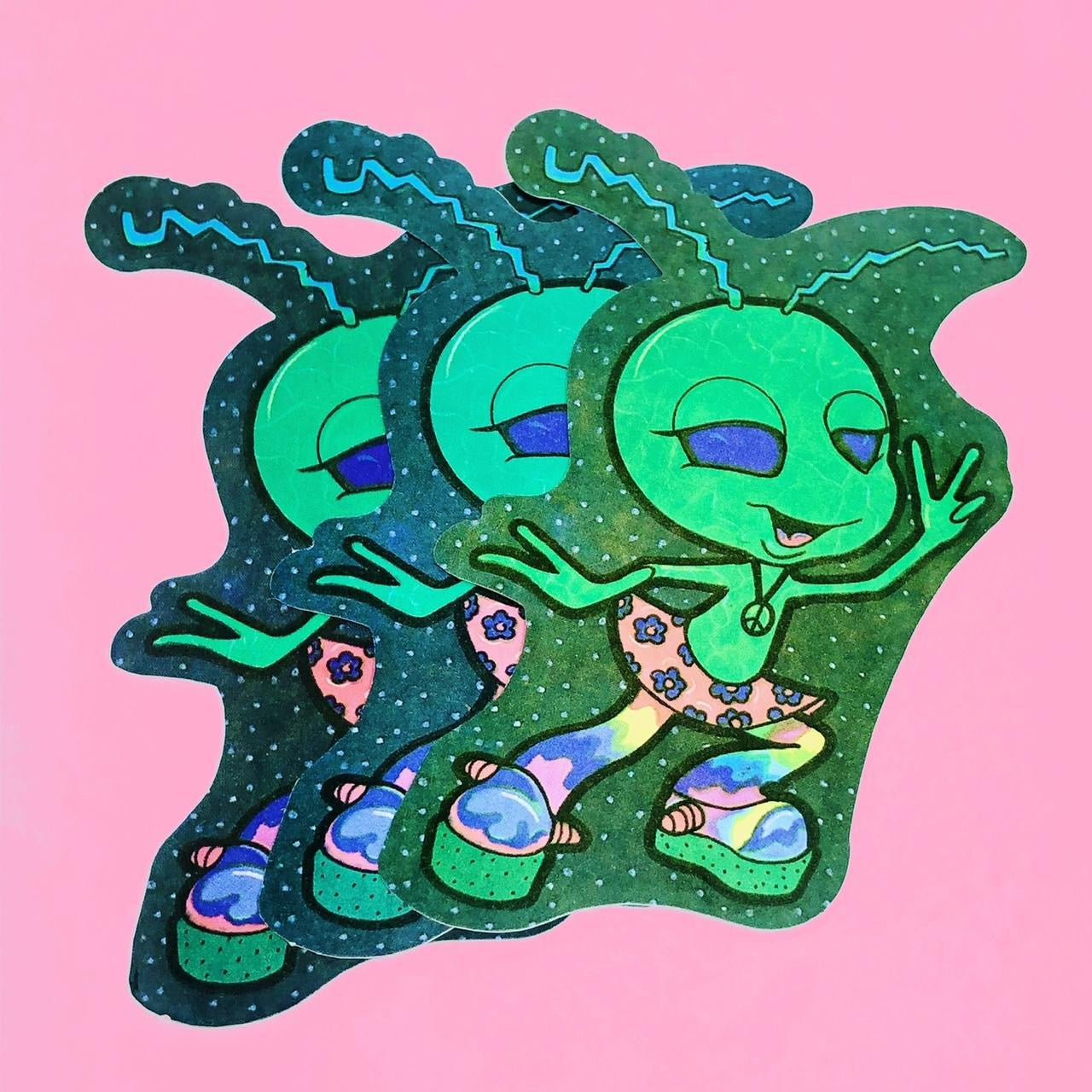 Alien Vibez Vending Machine Sticker