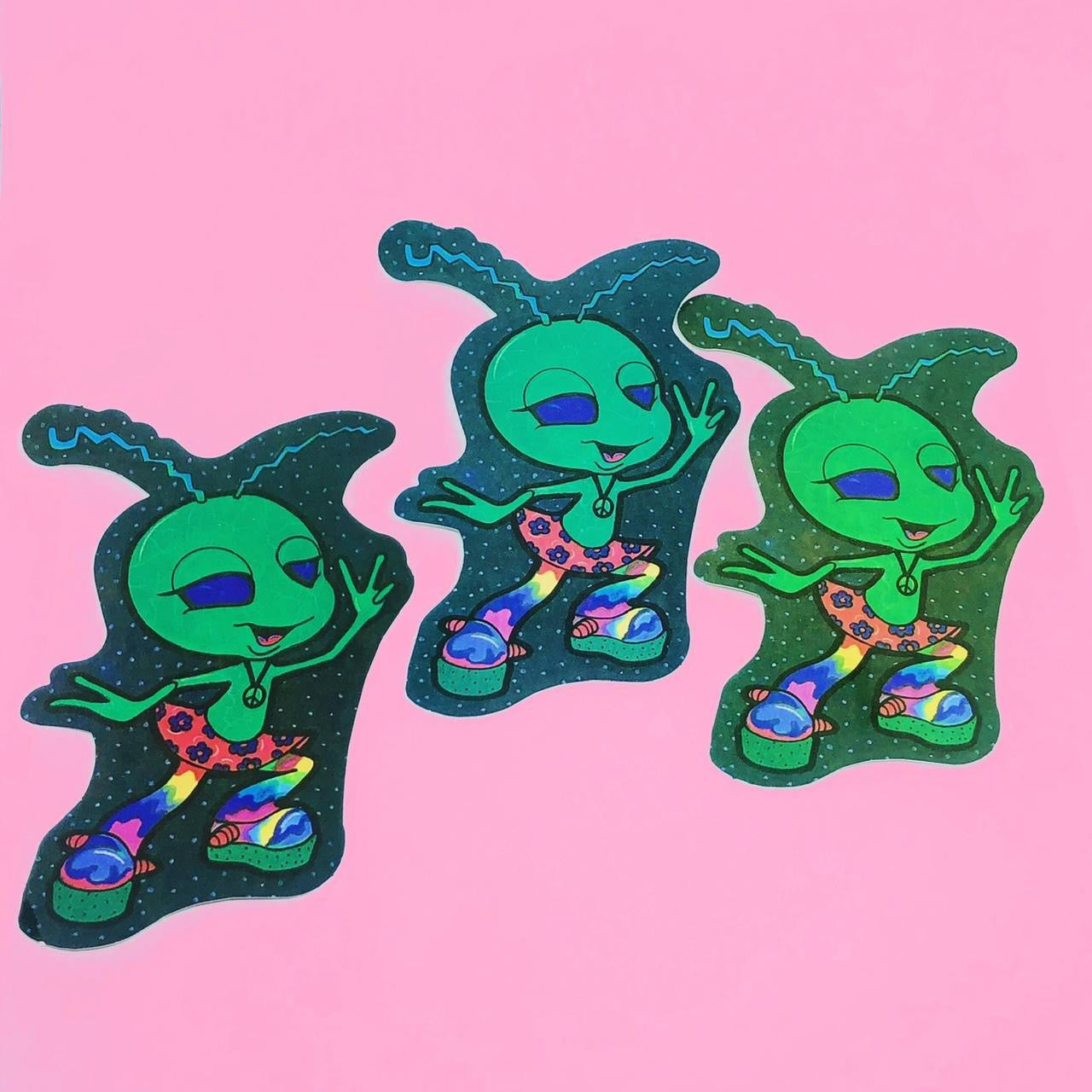 Alien Vibez Vending Machine Sticker