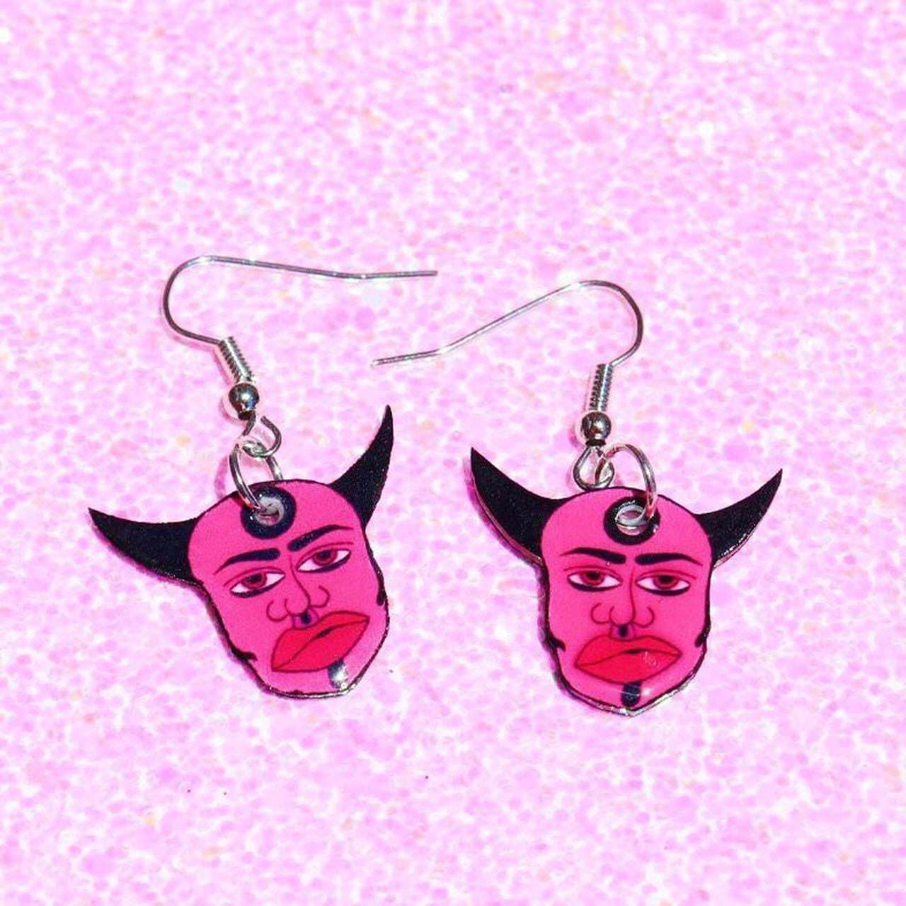 Bullseye Devil Earrings