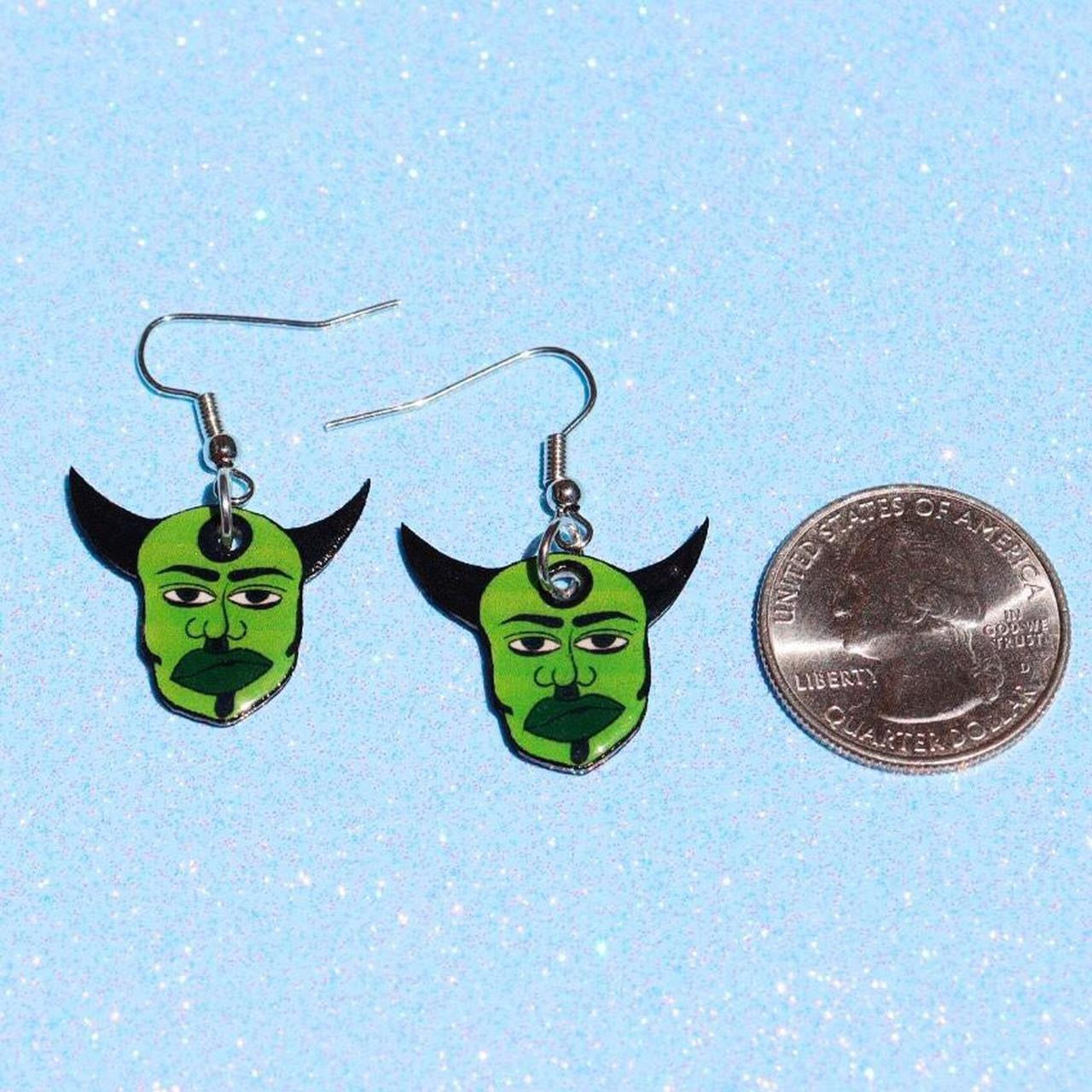 Bullseye Devil Earrings