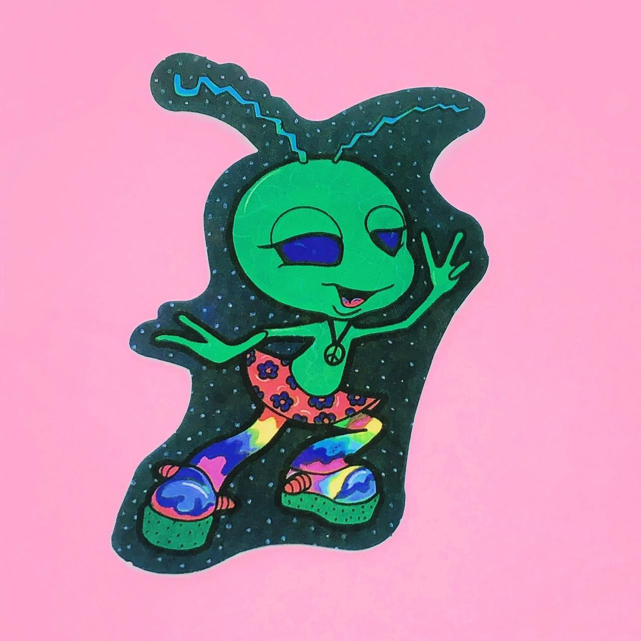 Alien Vibez Vending Machine Sticker