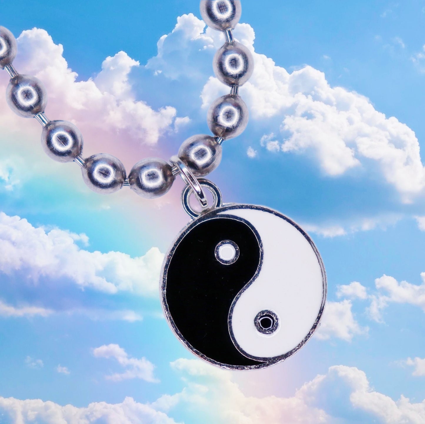 Yin Yang Ball Chain Necklace