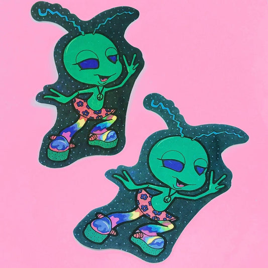 Alien Vibez Vending Machine Sticker