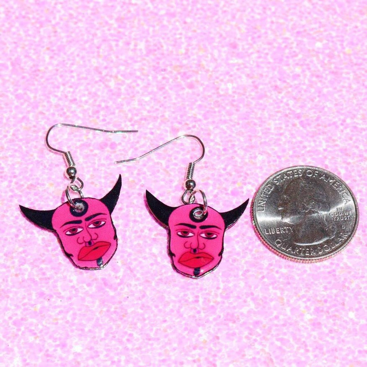 Bullseye Devil Earrings