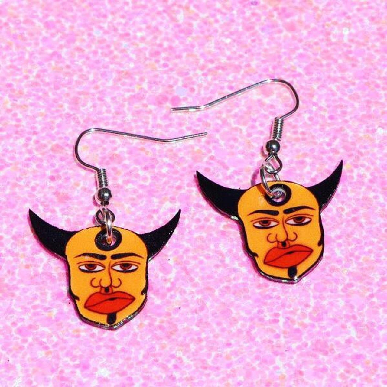 Bullseye Devil Earrings